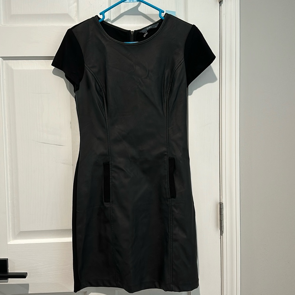 Vegan leather dress